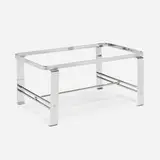 attribution Wolfgang Hoffmann, Coffee table base, c. 1930, chrome-plated steel