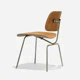Charles and Ray Eames, DCM, walnut plywood, chrome-plated steel, rubber