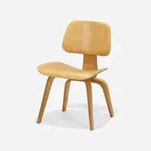 Charles and Ray Eames, Early DCW, 1945, beech plywood, rubber