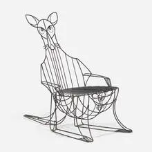 John Risley, Kangaroo and Joey lounge chair, enameled steel