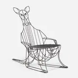 John Risley, Kangaroo and Joey lounge chair, enameled steel