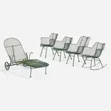 Russell Woodard, Sculptura patio set, c. 1965, painted steel