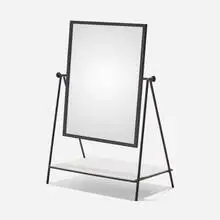 Vanity by Paul McCobb, 1953, enameled steel, Vitrolite, sold Feb 2024