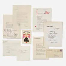 Charles Eames, Correspondence collection, 1949-2002, printed paper, hand written letters, screenprinted fabric, c-print