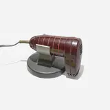 Harry S. Preble, Jr., Hair dryer and stand, c. 1944, Bakelite, enameled aluminum, chrome-plated steel