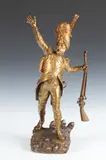 Georges Omerth, Untitled, SOLDIER, bronze with gold patina - Height: 18 in