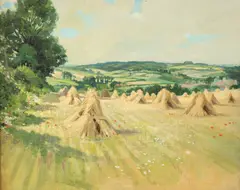 Stanley Charles Rowles, Wheat Field, WHEAT FIELD, oil on board
