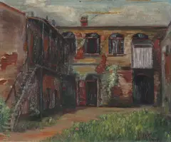Alberta Kingsey, French Quarter, Watercolor on board - First: