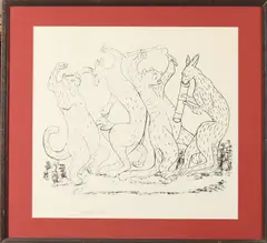 Jasmin Joseph, Kangaroo, Lithograph, pencil signed at lower left