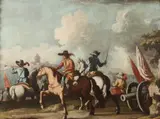 Salvator Rosa, Battle Scene, BATTLE SCENE, oil on canvas