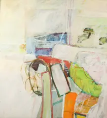 Steve Hodges, Studio Interior, Acrylic on canvas