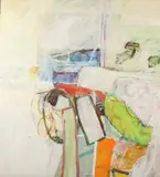 Steve Hodges, Studio Interior, Acrylic on canvas