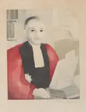 Marie Laurencin, Portrait of a Judge, Color aquatint