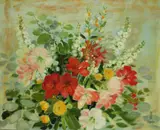 Le Pho, Tiger Lilies and Snapdragons