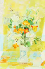Le Pho, Yellow, Oil on canvas
