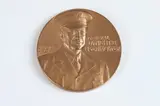 Edward R. Grove, Dwight D, Bronze relief medallion