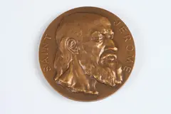 Stephan Buxin, Saint Jerome, Bronze relief medallion