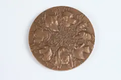 René Mérelle, Fidelity of the Dog, Bronze relief medallion