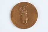 Raymond Delamarre, Medallion Commemorating the 50Th Anniversary of the Armistice of 11 November 1918, Bronze relief medallion
