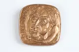 Andre Belo, Henri Sauguet, Bronze relief medallion