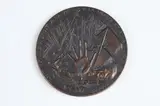 Raymond Corbin, Medallion Commemorating the 20Th Anniversary of the Universal Declaration of the Rights of Man, Bronze relief medallion