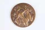 Oronzio Maldarelli, Bathers-Dancers, Bronze relief medallion