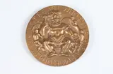 Nathaniel Choate, David and Goliath, Bronze relief medallion