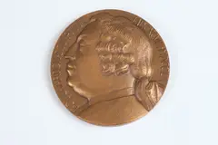 A. Bourron, Bouchardon, Bronze relief medallion