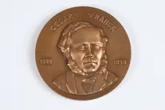 Raoul Lamourdedieu, Cesar Franck, Bronze relief medallion