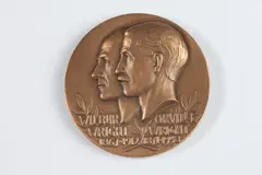 The Wright Brothers by Paul Fjelde, Bronze relief medallion, sold May 2015