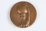 Georges Simon, La Sanaga, Bronze relief medallion