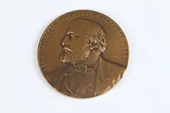 Death of Gambetta by Louis-Oscar Roty, Bronze relief medallion, sold May 2015