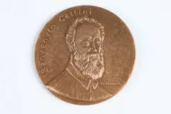 Daniel Flourat, Benvenuto Cellini, Bronze relief medallion