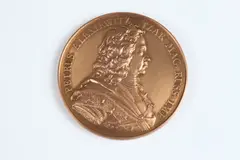 Pierre-Simon-Duvivier, Peter the Great in Paris, Bronze relief medallion