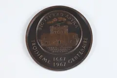 Georges Simon, Medallion Commemorating the Tricentennial of the Observatory of Paris, Bronze relief medallion