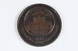Georges Simon, Medallion Commemorating the Tricentennial of the Observatory of Paris, Bronze relief medallion