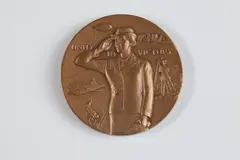 Edward R. Grove, A Tribute to the Armed Forces, Bronze relief medallion