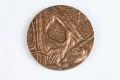 Henri-Georges Adam, Angkor, Bronze relief medallion