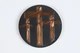 Juliette de Jekel, Crucifixion- Tout Est Consomme, Bronze relief medallion