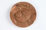 Roger Bezombes, Fish of April, Bronze relief medallion