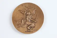Apache Fire Dancer by Allan Houser, Bronze relief medallion, sold May 2015