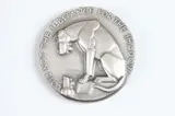 Edmond Amateis, Aesop'S Fables, Bronze relief medallion with silver patina