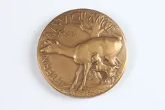 Eternal Vigilance by Bruce Moore, Bronze relief medallion, sold May 2015