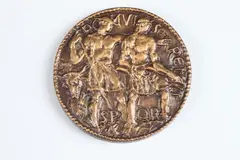 Leo Lentelli, Romulus and Remus, Bronze relief medallion The Society of Medalists 61st Issue-1960 Obverse: Romulus and Remus Reverse: Constantine the Great