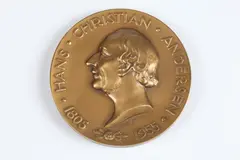 Georg John Lober, Hans Christian Anderson, Bronze relief medallion