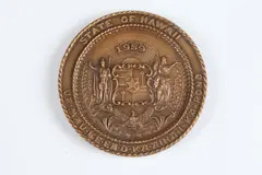Spero Anargyros, Hawaii, Bronze relief medallion