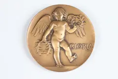 Gloria by C. Paul Jennewein, Bronze relief medallion, sold May 2015