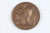 Robert Aitken, Love Conquers All, Bronze with patina relief medallion