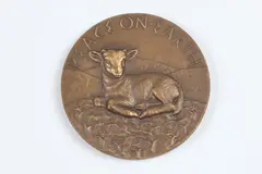 Wheeler Williams, Peace on Earth, Bronze relief medallion