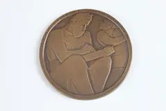 Ivan Meštrović, Socrates-Plato, Bronze relief medallion